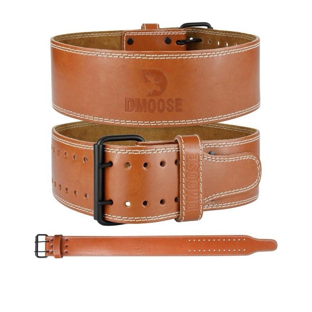 D Moose Fitness Weight Lifting Belt Thick Cushioned Lumbar Support Gym Size L